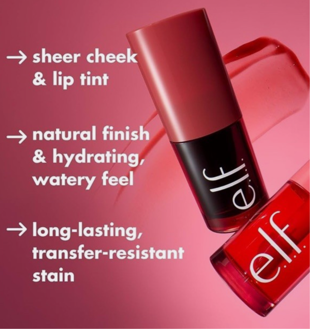 Elf Sheer For It Blush Tint Labios Y Mejillas Larga Duración