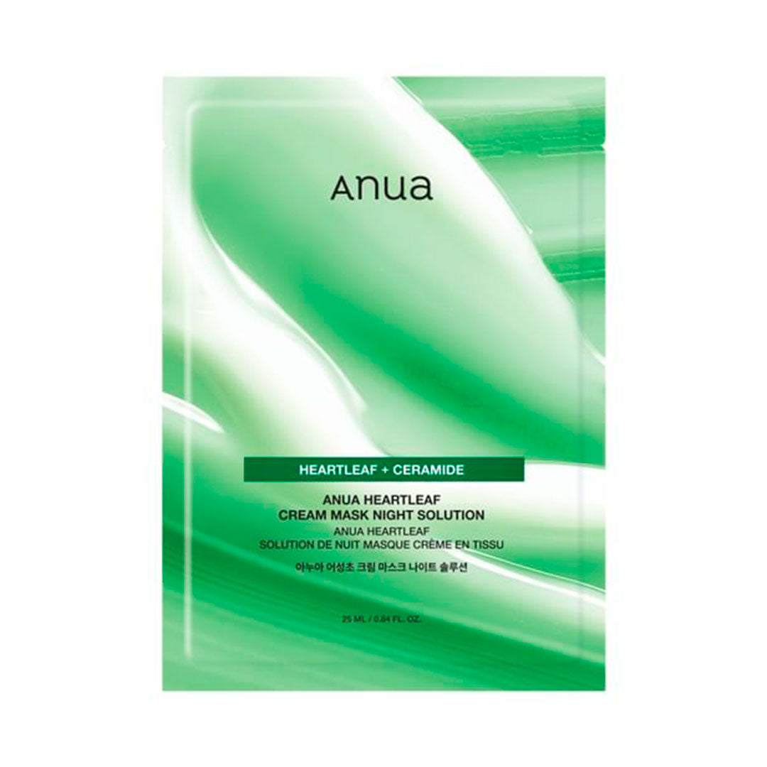 ANUA FORMULA RENOVADA HEARTLEAF CREAM SHEET MASK NIGHT SOLUTION (1 pz)