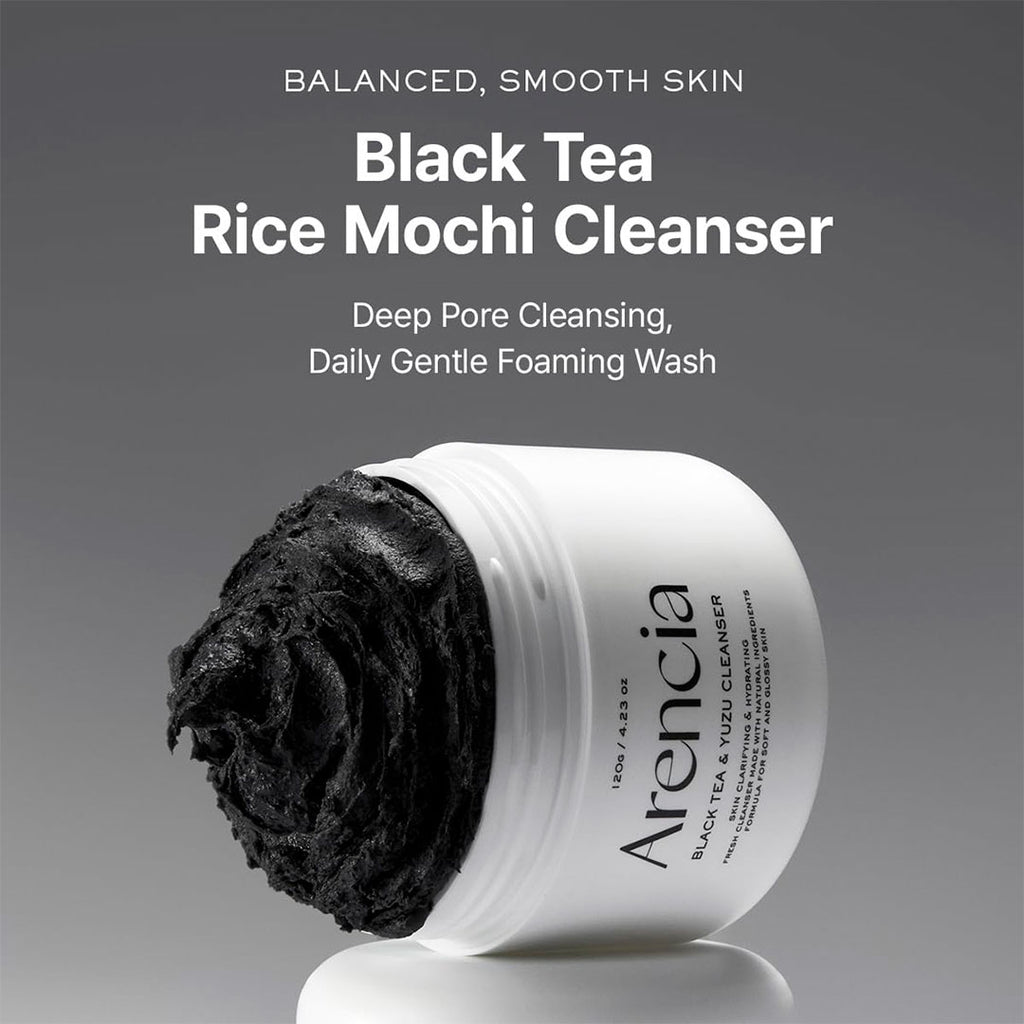 ARENCIA BLACK TEA & YUZU RICE MOCHI CLEANSER (120 g)