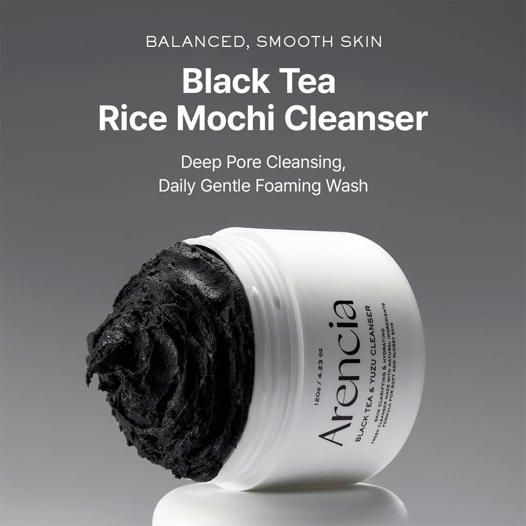 ARENCIA BLACK TEA & YUZU RICE MOCHI CLEANSER (120 g)