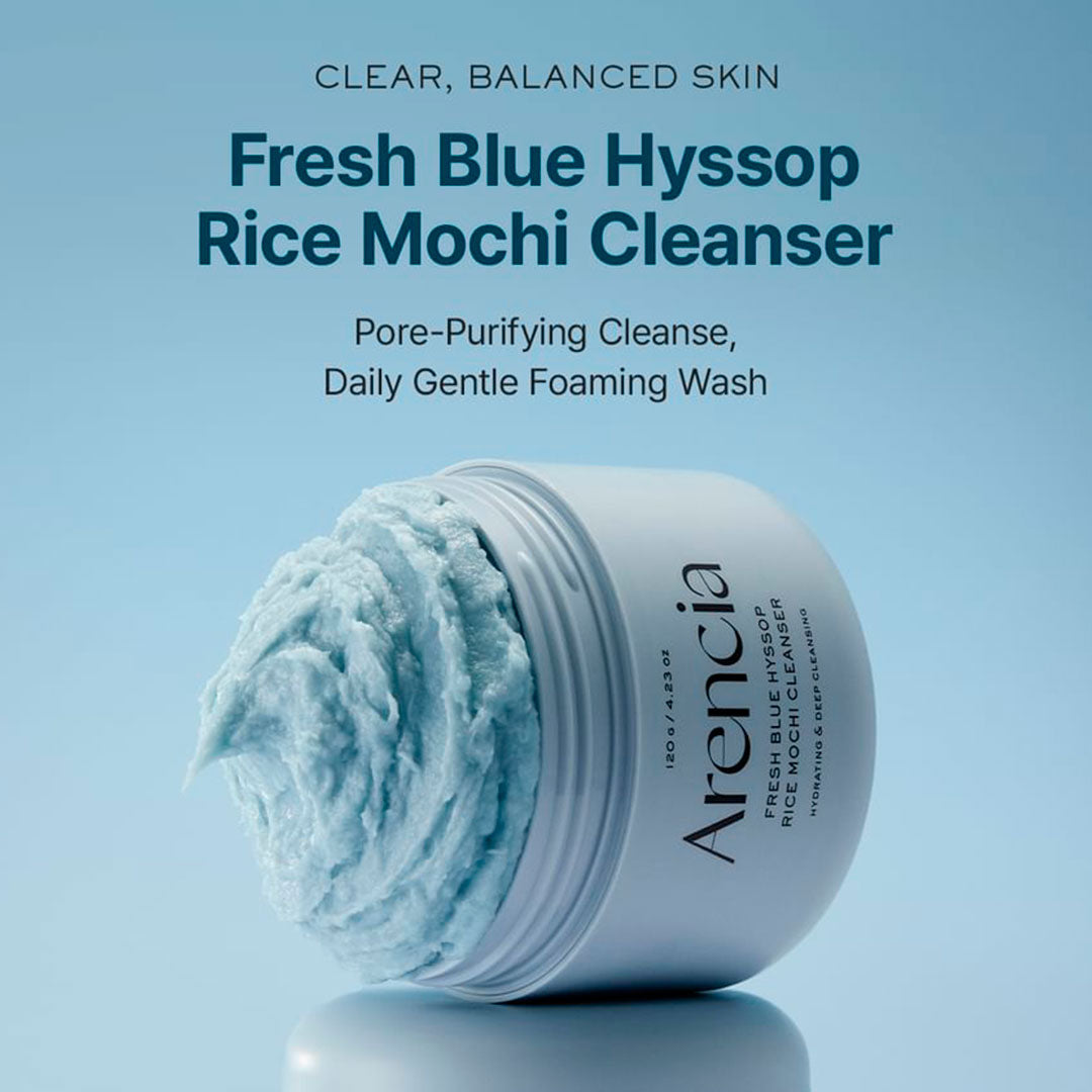 ARENCIA FRESH BLUE HYSSOP RICE MOCHI CLEANSER (120 g)