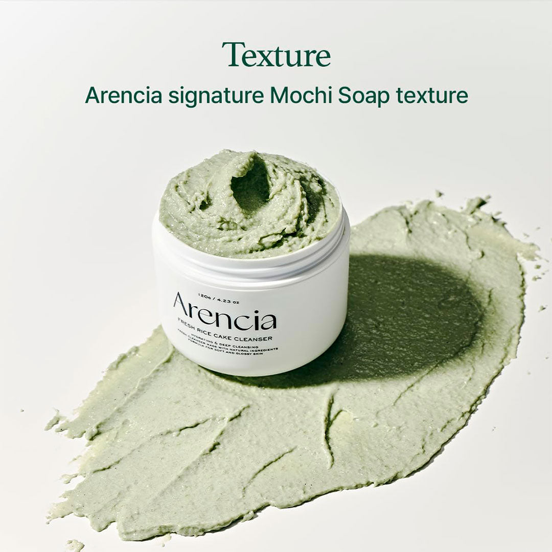 ARENCIA FRESH GREEN RICE LIGHT GREEN MOCHI CLEANSER (120 g)