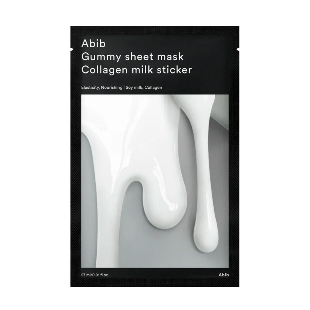 Abib GUMMY SHEET MASK COLLAGEN MILK STICKER (1 pz)