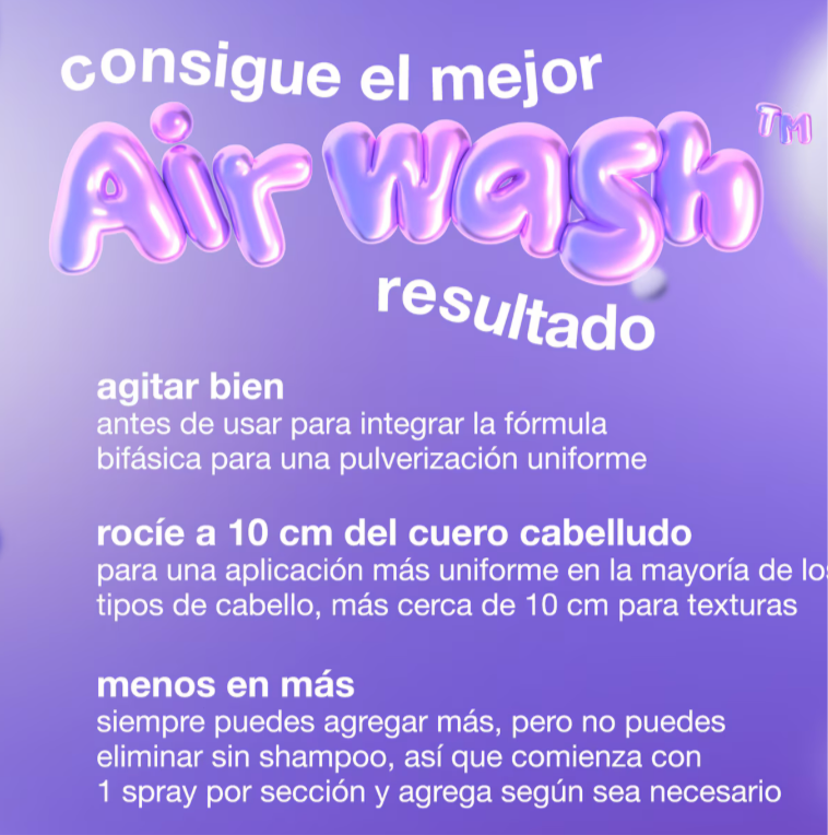 AIRWASH DRY SHAMPOO (SHAMPOO EN SECO EN SPRAY)