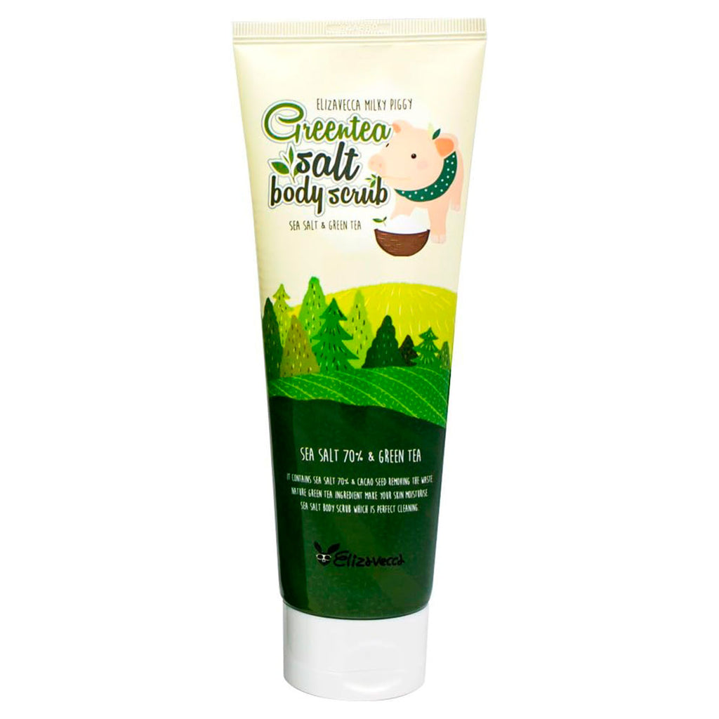 ELIZAVECCA GREENTEA SALT BODY SCRUB (300ml)