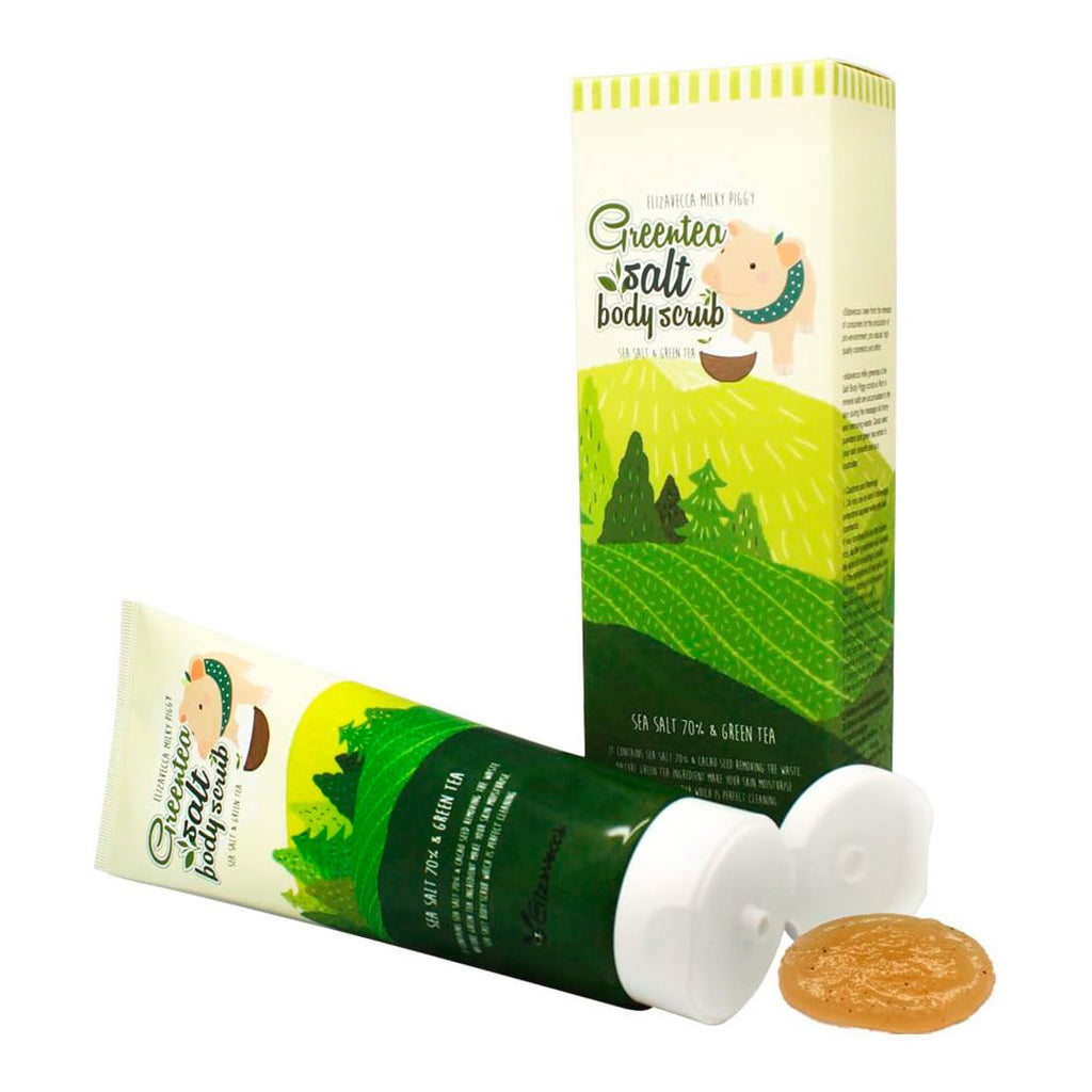 ELIZAVECCA GREENTEA SALT BODY SCRUB (300ml)