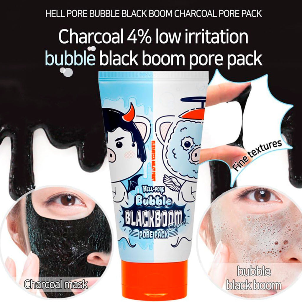 ELIZAVECCA HELL-PORE BUBBLE BLACK BOOM PORE PACK (150ml)