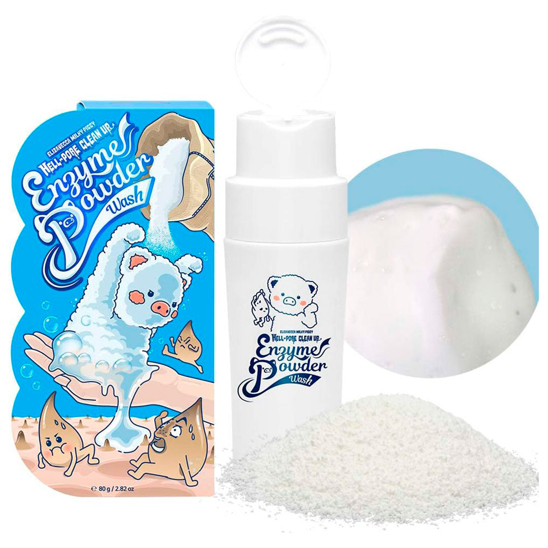 ELIZAVECCA MILKY PIGGY HELL-PORE CLEAN UP POWDER WASH (80ml)