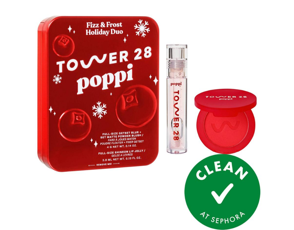 Tower 28 Beauty x Poppi Fizz + Frost holiday Duo