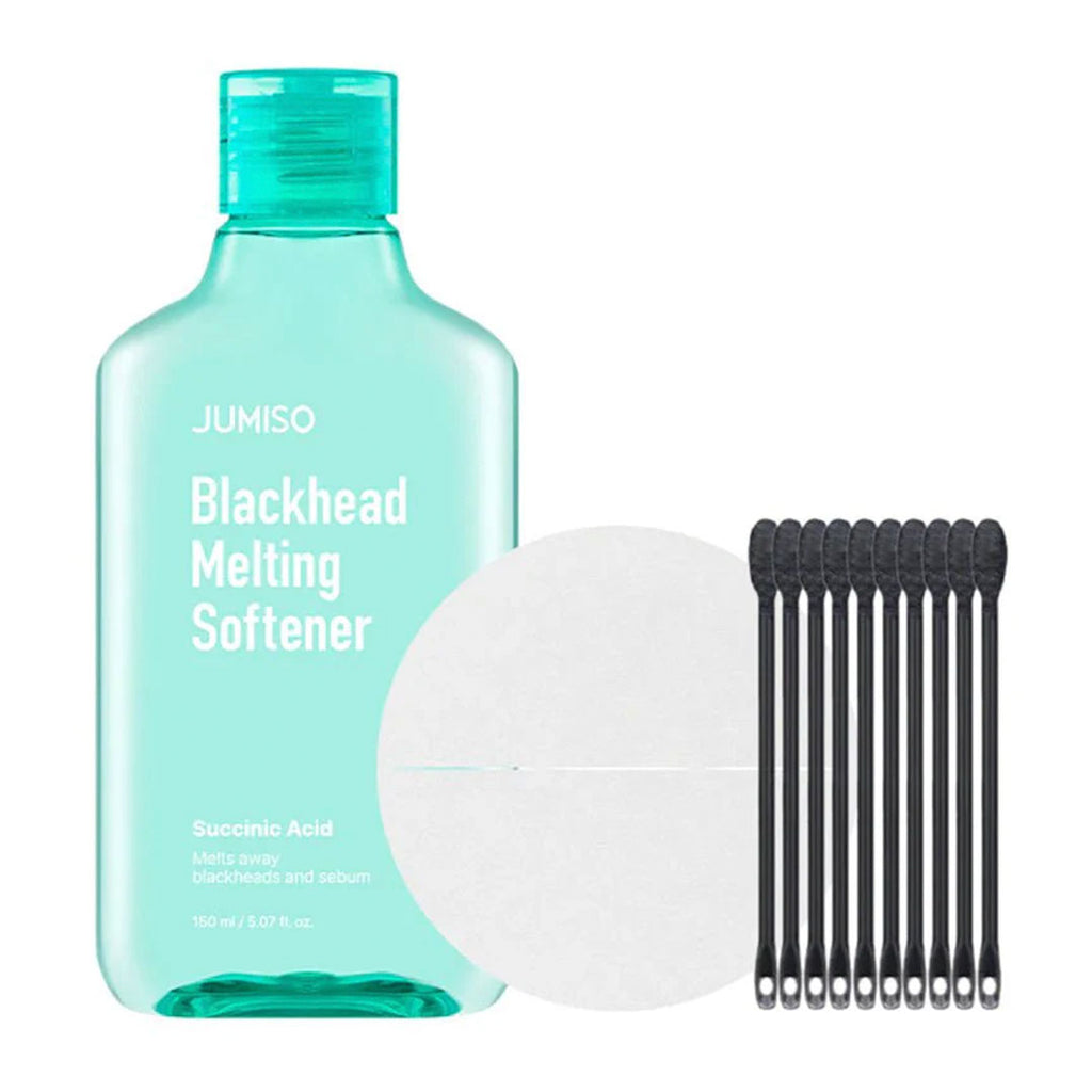 JUMISO BLACKHEAD MELTING SOFTNER 150ML + COTTON PAD 40PADS+ COTTON SWAB 10