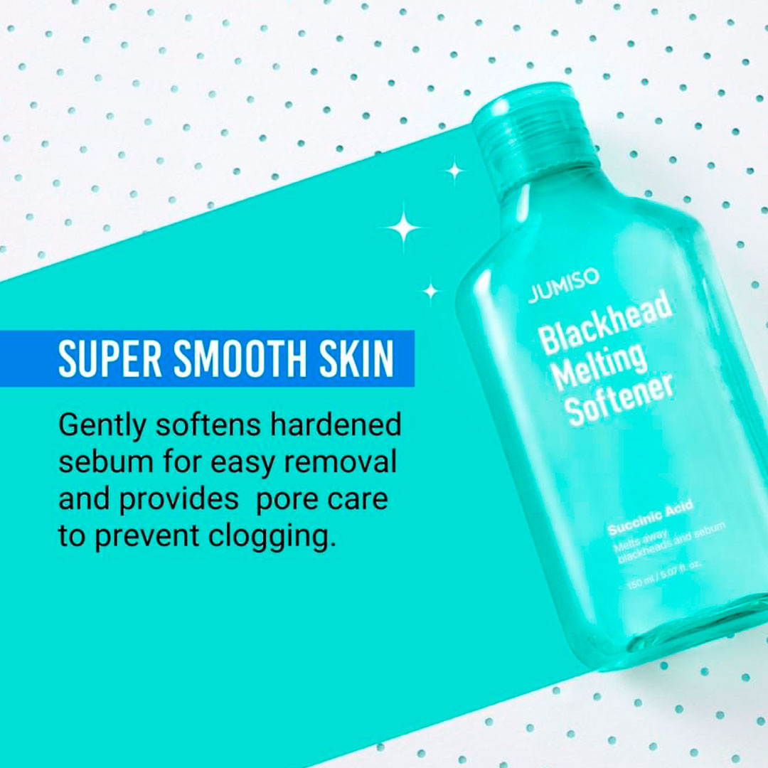 JUMISO BLACKHEAD MELTING SOFTNER 150ML + COTTON PAD 40PADS+ COTTON SWAB 10