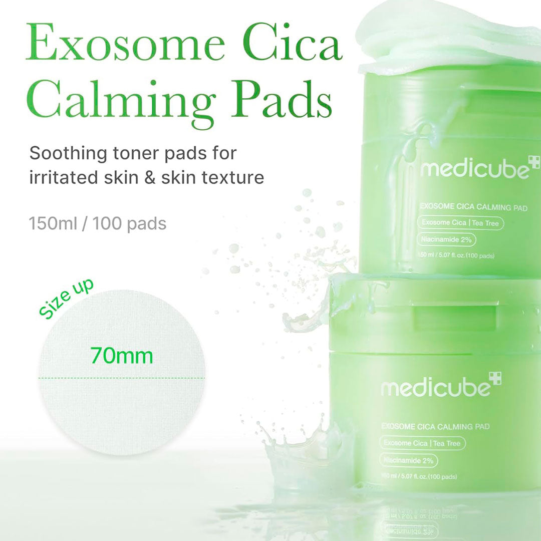 MEDICUBE EXOSOME CICA CALMING PAD (100 ALMOHADILLAS)