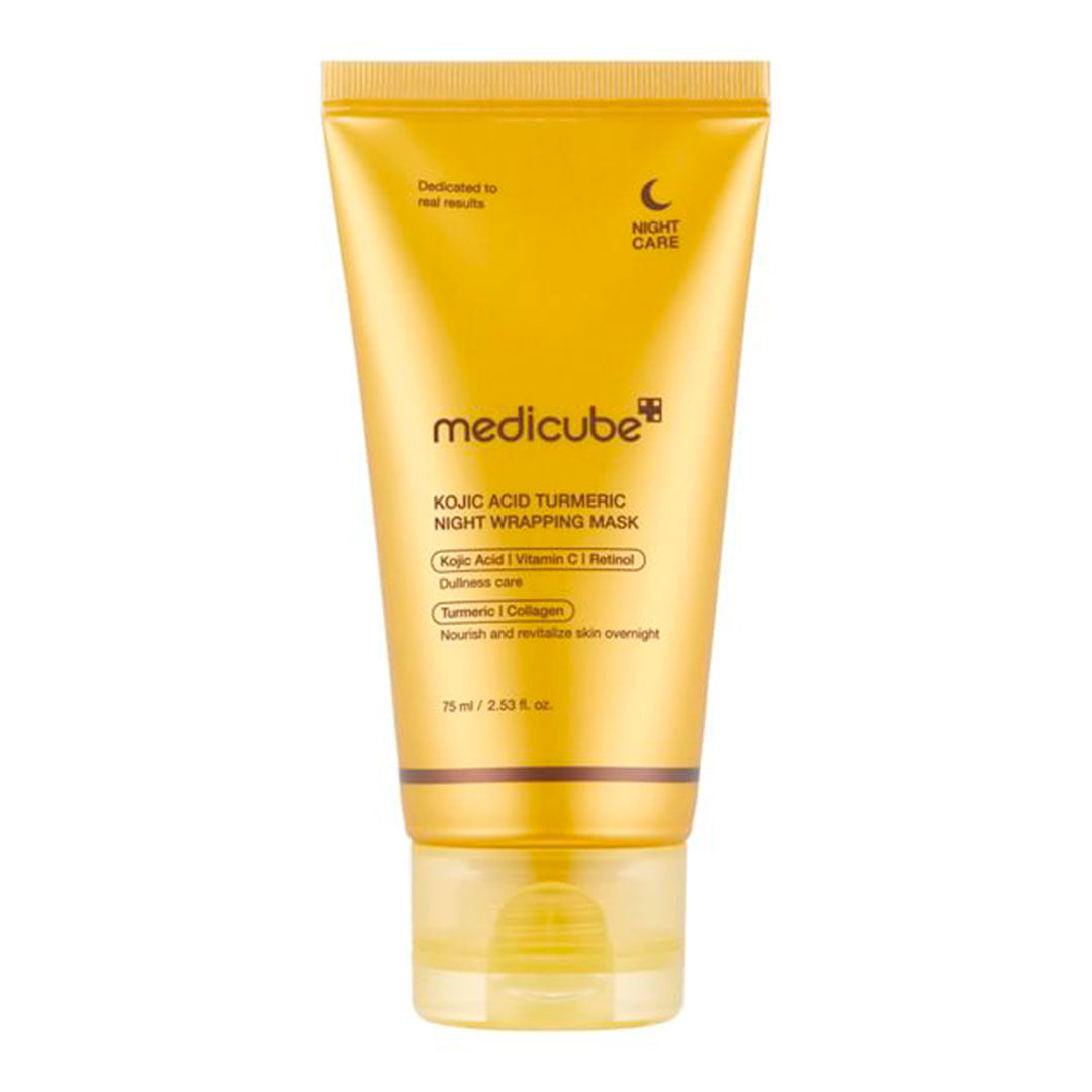 MEDICUBE KOJIC ACID TURMERIC NIGHT WRAPPING MASK ( 75ML)