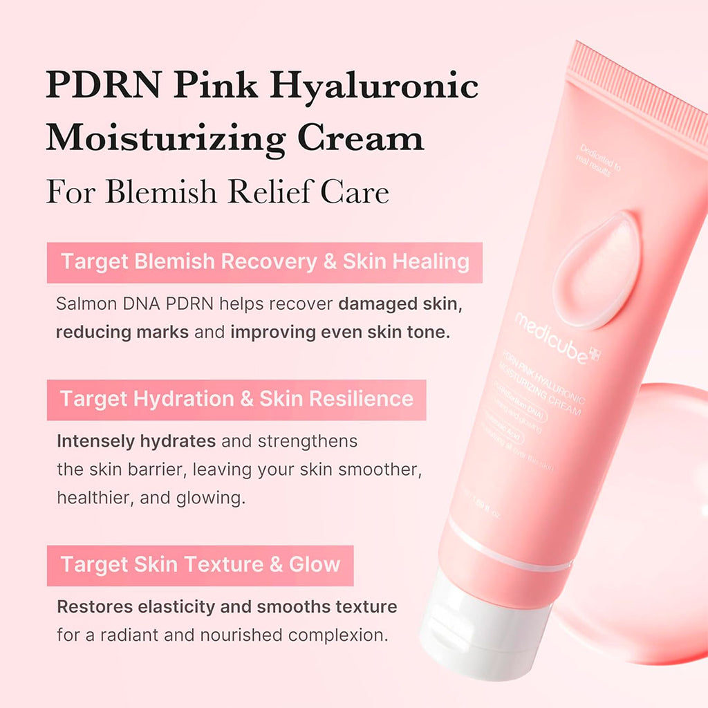 MEDICUBE PDRN PINK HYALURONIC MOISTURIZING CREAM (50 ml)