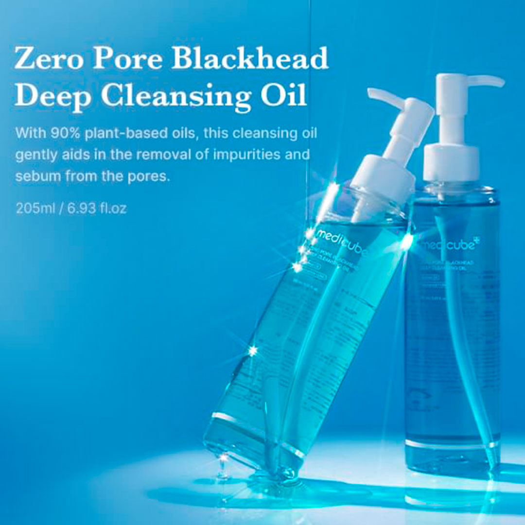 MEDICUBE ZERO PORE BLACKHEAD DEEP CLEANSING OIL (205 ml)