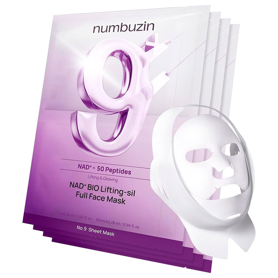 NUMBUZIN No. 9 NAD BIO LIFTING FULL COVER FACIAL MASK (4 PZ)