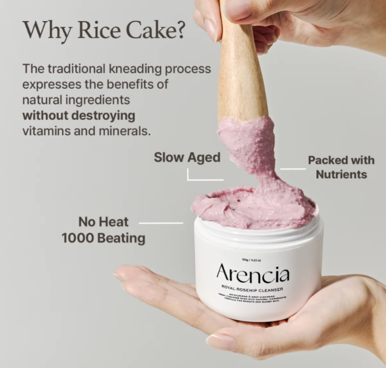 Arencia Fresh Rosehip Mochi Cleanser 120g